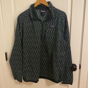 Patagonia men’s fleece quarter zip (christmas tree design)